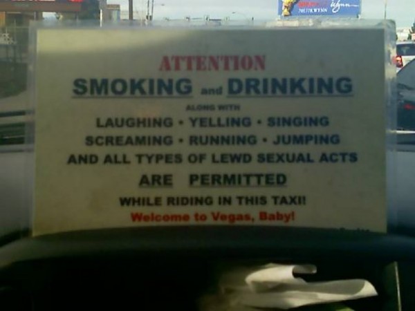 Taxi welcomes you to ride in style, Vegas style!